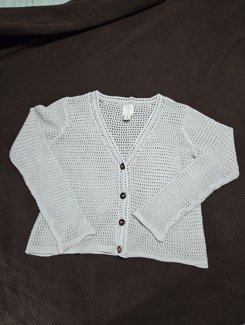 Joie Open Knit Cardigan 100% Cotton - Large